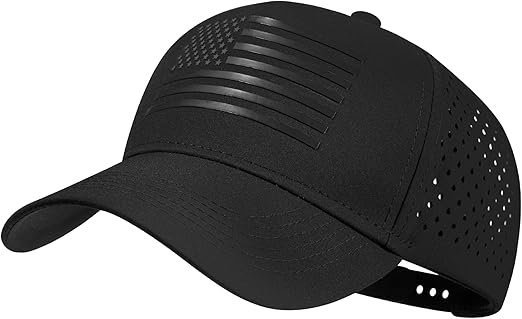 American Flag Trucker Hats, Waterproof Baseball Cap for Men Women, Quick-Dry Mesh Breathable Adjustable Fit Snapback Hat